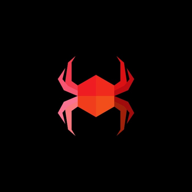 Vector y icono de la plantilla del logotipo de araña