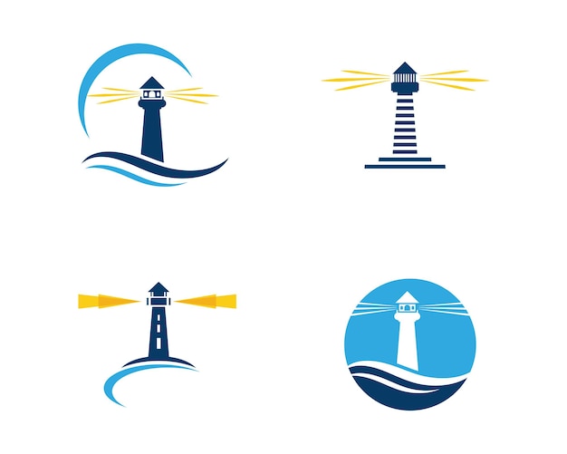 Vector de icono de plantilla de logotipo de casa de luz