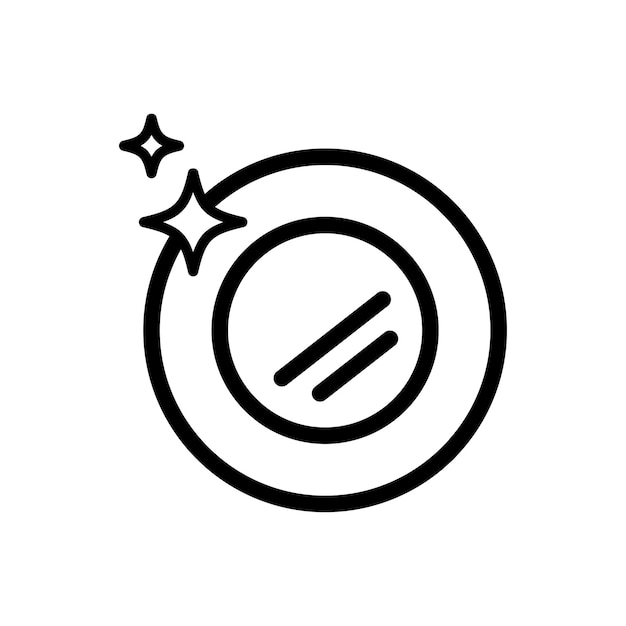 Vector de icono de plato aislado en fondo blanco para el diseño de su web y aplicación móvil Concepto de logotipo de plato