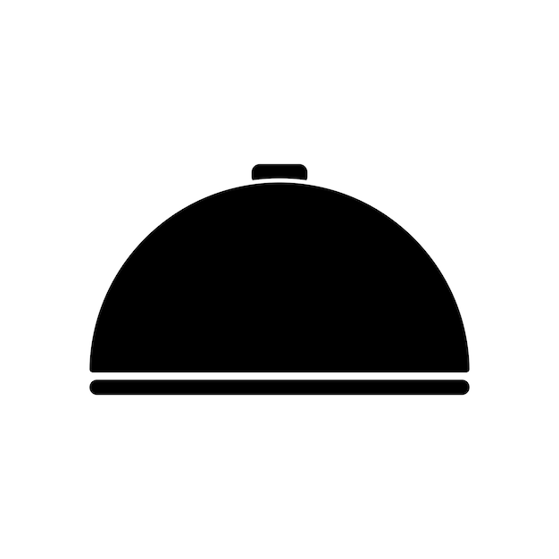 Vector de icono de plato de servir