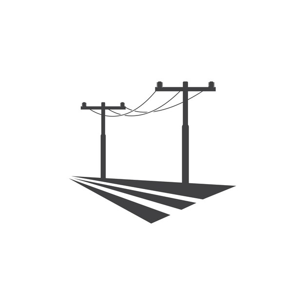 Vector del ícono del polo eléctrico
