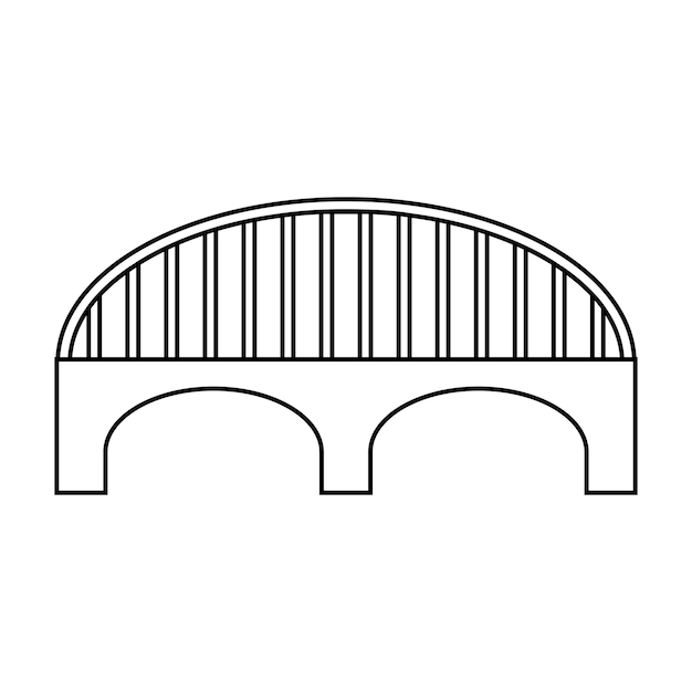 vector icono de puente