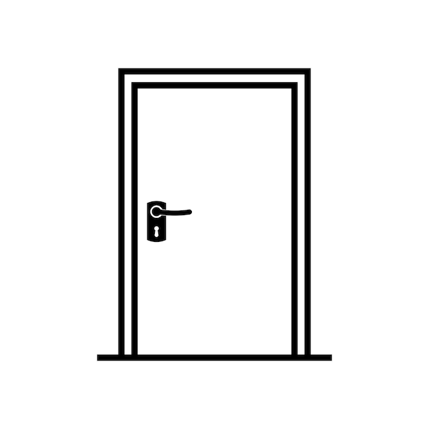 vector de icono de puerta