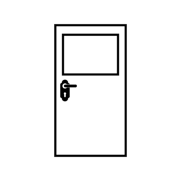 vector de icono de puerta