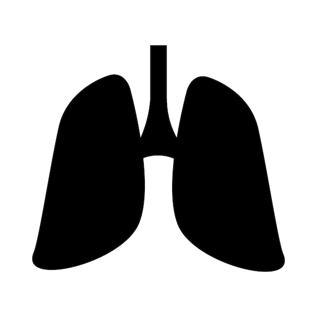 Vector vector de icono de pulmones