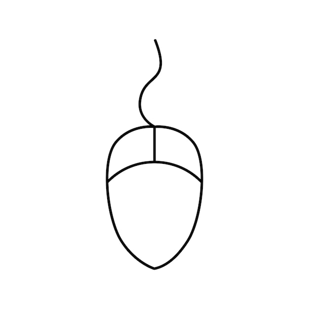 Vector del icono del ratón