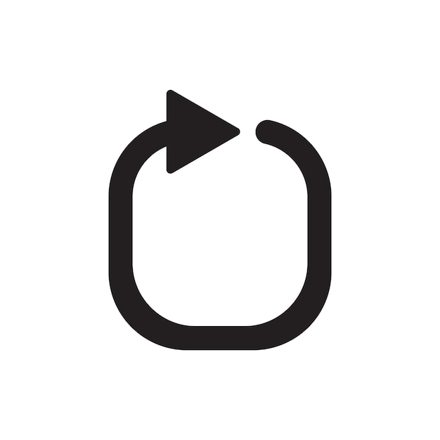El vector de icono de recarga.
