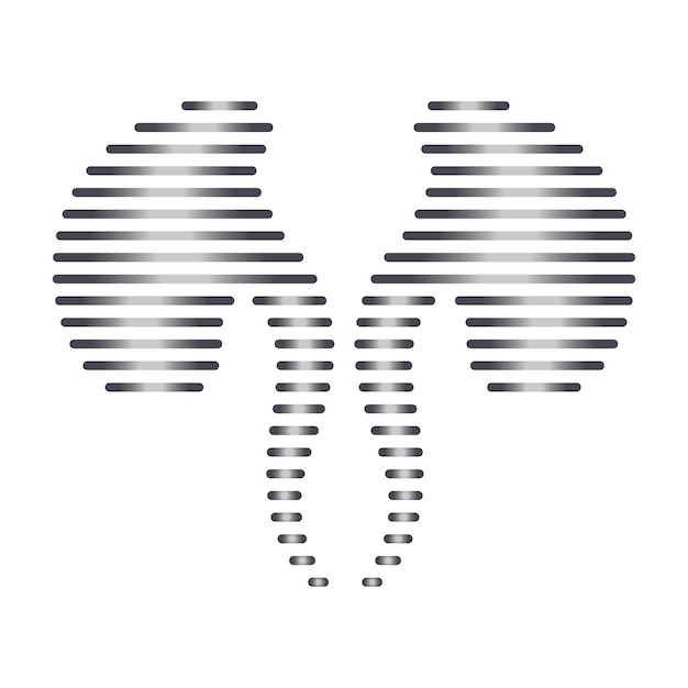 Vector icono de riñón