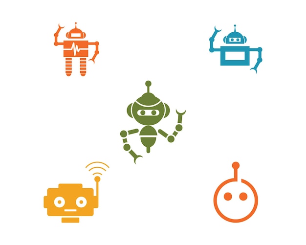 Vector de icono de robot