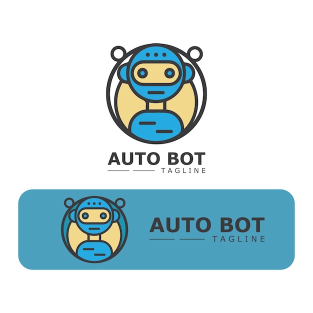 Vector de icono de robot