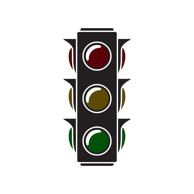 vector de icono de semáforo