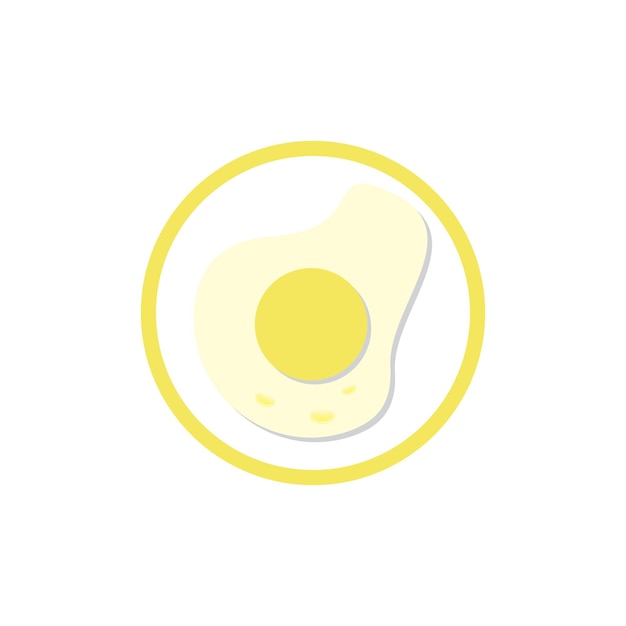 Vector de icono y símbolo de logotipo de huevos de gallina