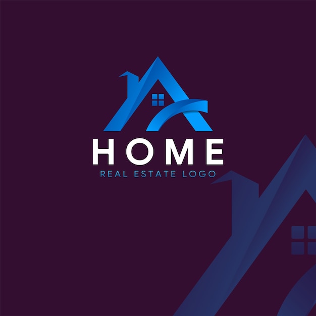 Vector de icono y símbolo de logotipo inmobiliario creativo