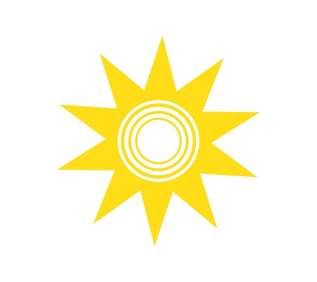Vector del icono del sol