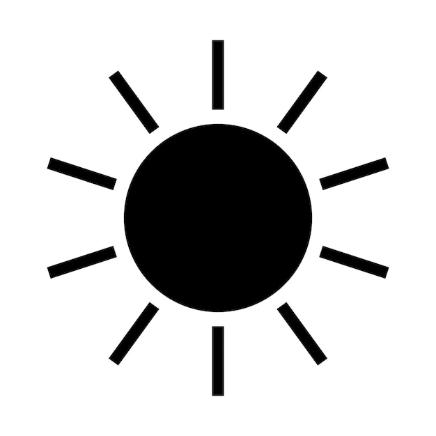 Vector del ícono del sol