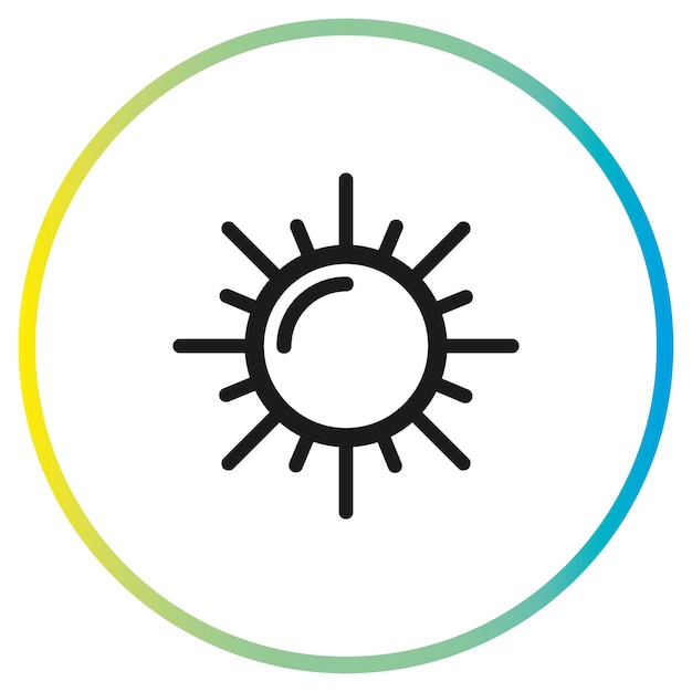 Vector del icono del sol