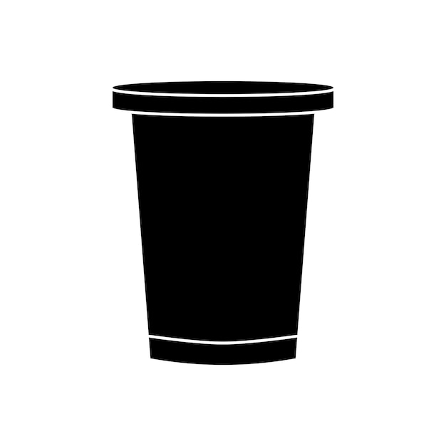Vector del icono de la taza de hielo