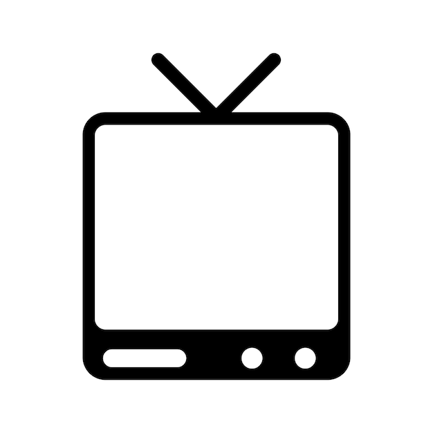 Vector de icono de televisión