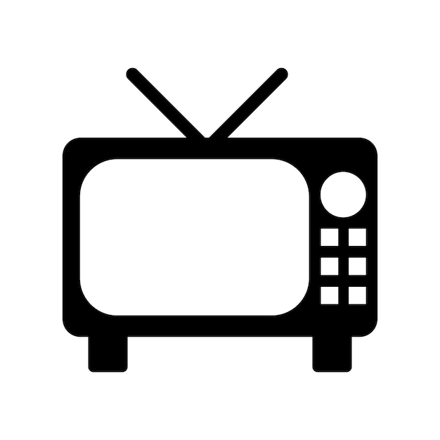 Vector de icono de televisión