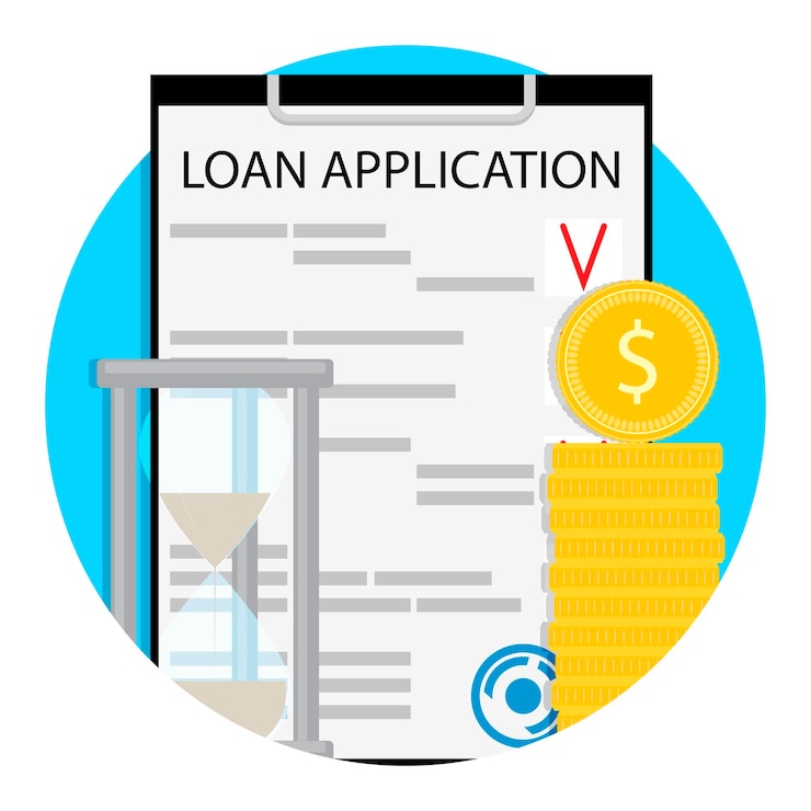 Vector vector de icono de tiempo de pago de préstamo de finanzas
