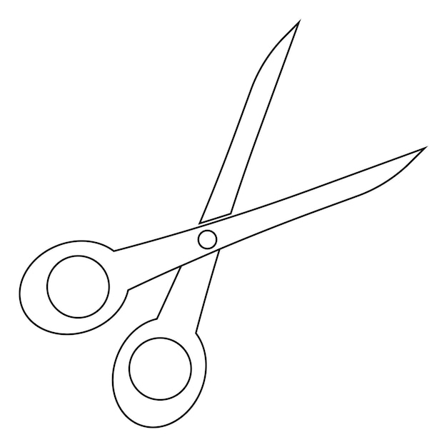 vector icono de tijeras