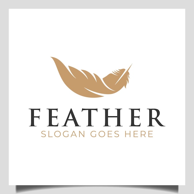 Vector de icono de tinta de pluma de lujo con pluma escribiendo para firma, diseño de logotipo de vida de notario