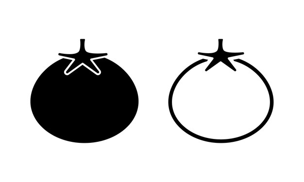 vector icono de tomate