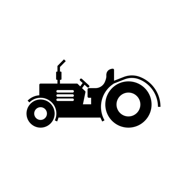 Vector del ícono del tractor