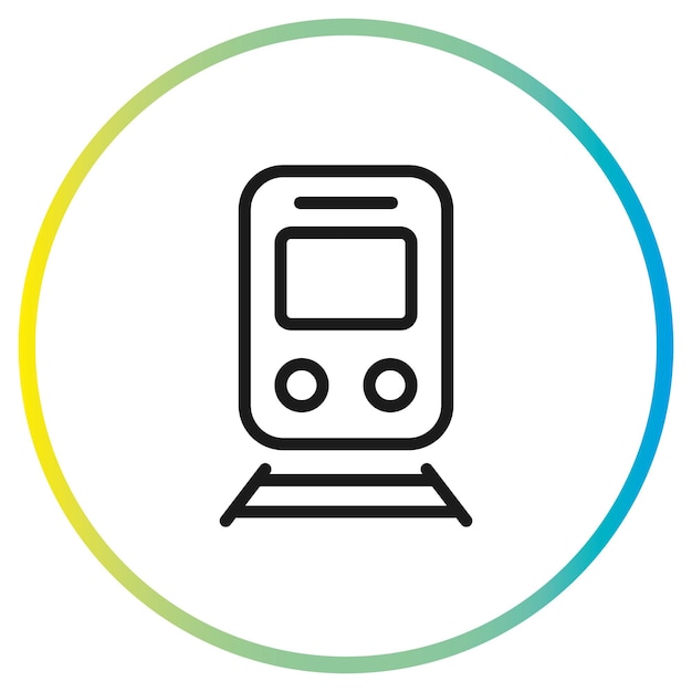 Vector del ícono del tren