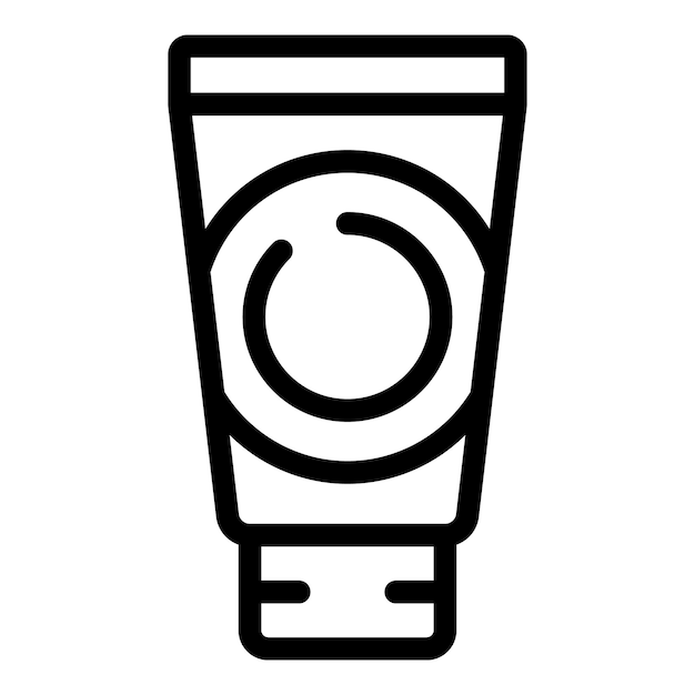 Vector del ícono del tubo cosmético