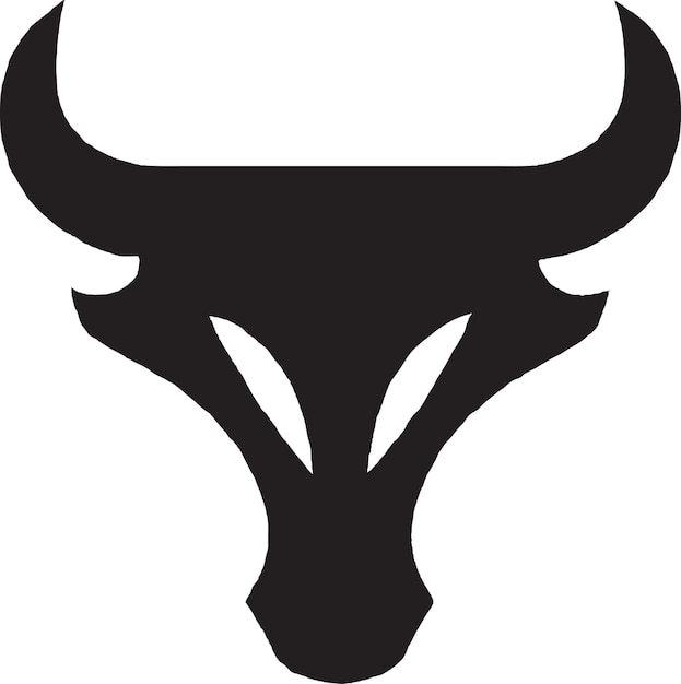 Vector de icono de vaca Shorthorn