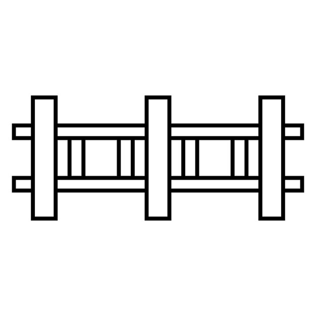 Vector de icono de valla