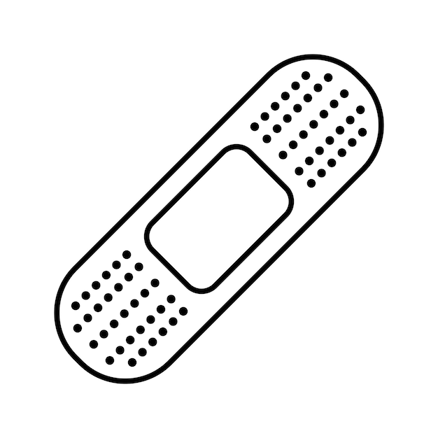 Vector icono de vendaje
