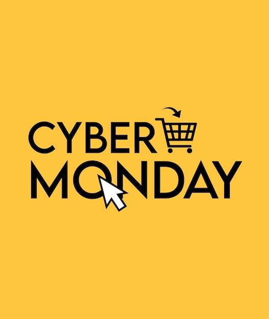 Vector de icono de venta Cyber Monday