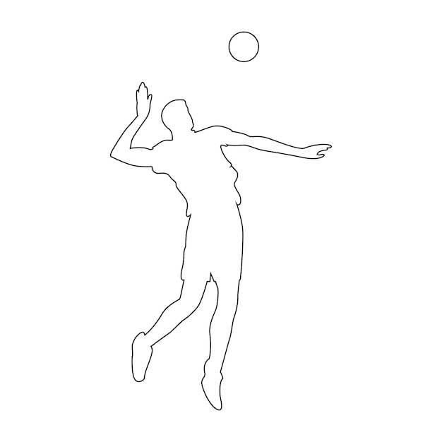 Vector de icono de voleibol