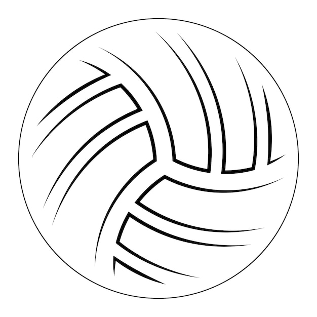 vector icono de voleibol