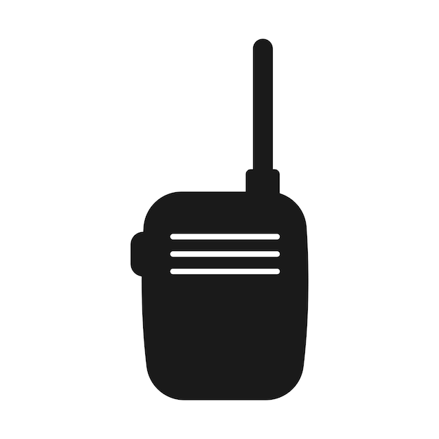 vector de icono de walkie talkie