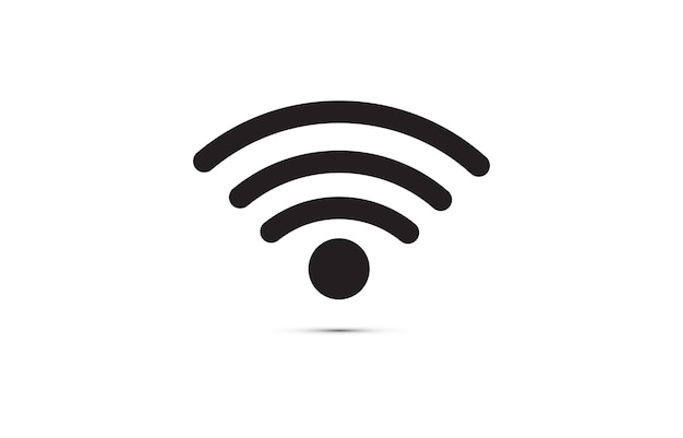 Vector de icono Wifi Símbolo de señal de red plana Para la interfaz de usuario móvil