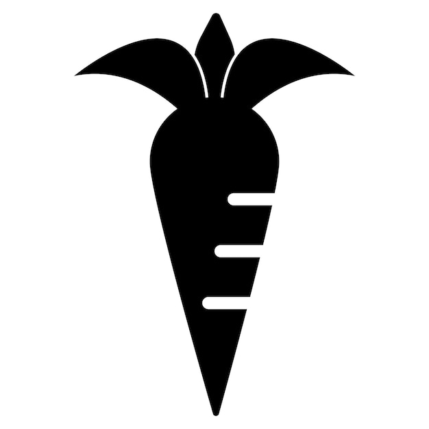 vector icono de zanahoria