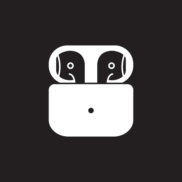 Vector de íconos de los airpods