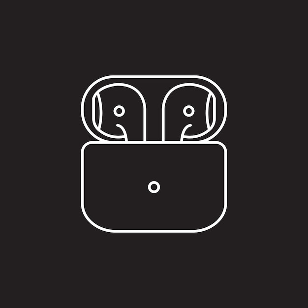 Vector de íconos de los airpods
