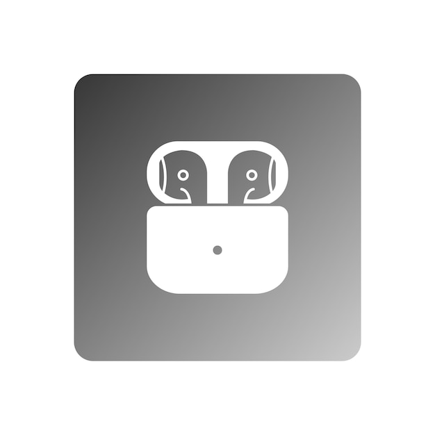 Vector de íconos de los airpods