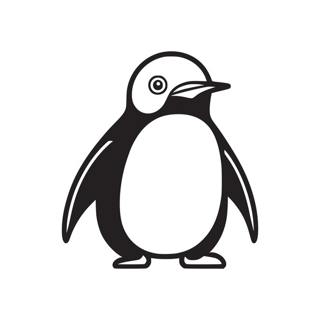 El vector de iconos de animales silvestres del pingüino (EPS)