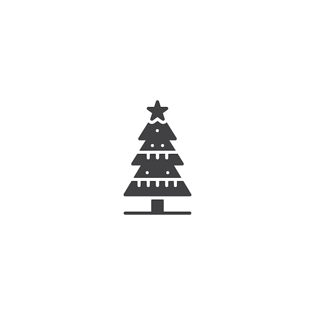 Vector de íconos de árboles de Navidad