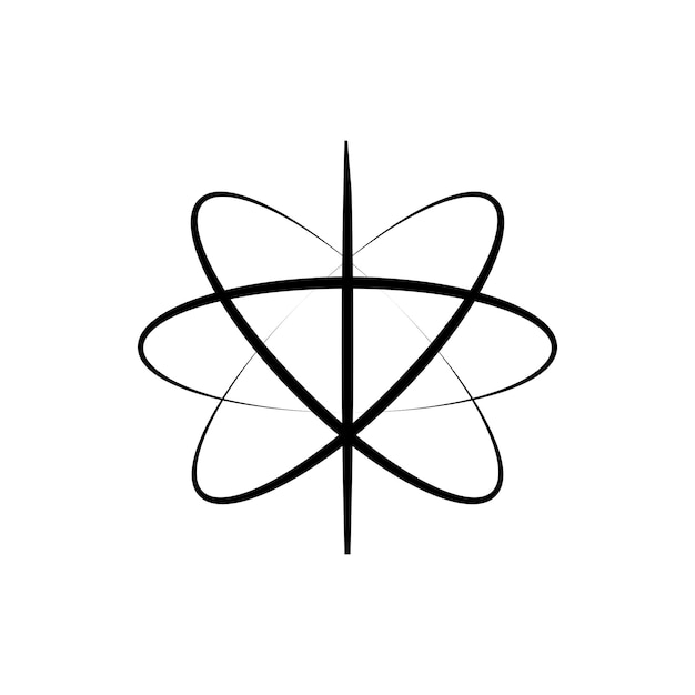 Vector de íconos de átomos