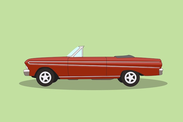 Vector de íconos de automóviles clásicos retro