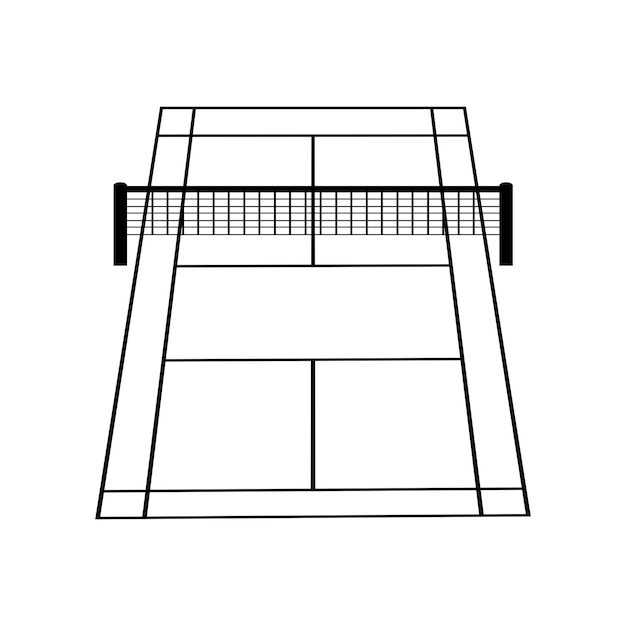 Vector de íconos de bádminton