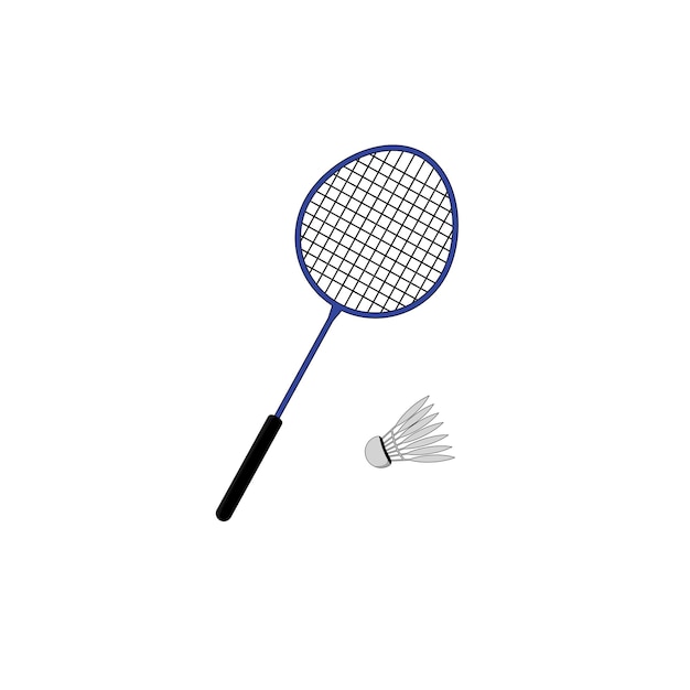 Vector de íconos de bádminton