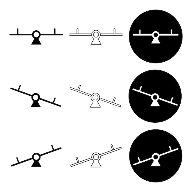 Vector de íconos de balanceo