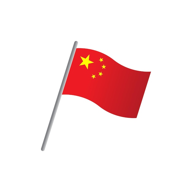 Vector de íconos de la bandera china